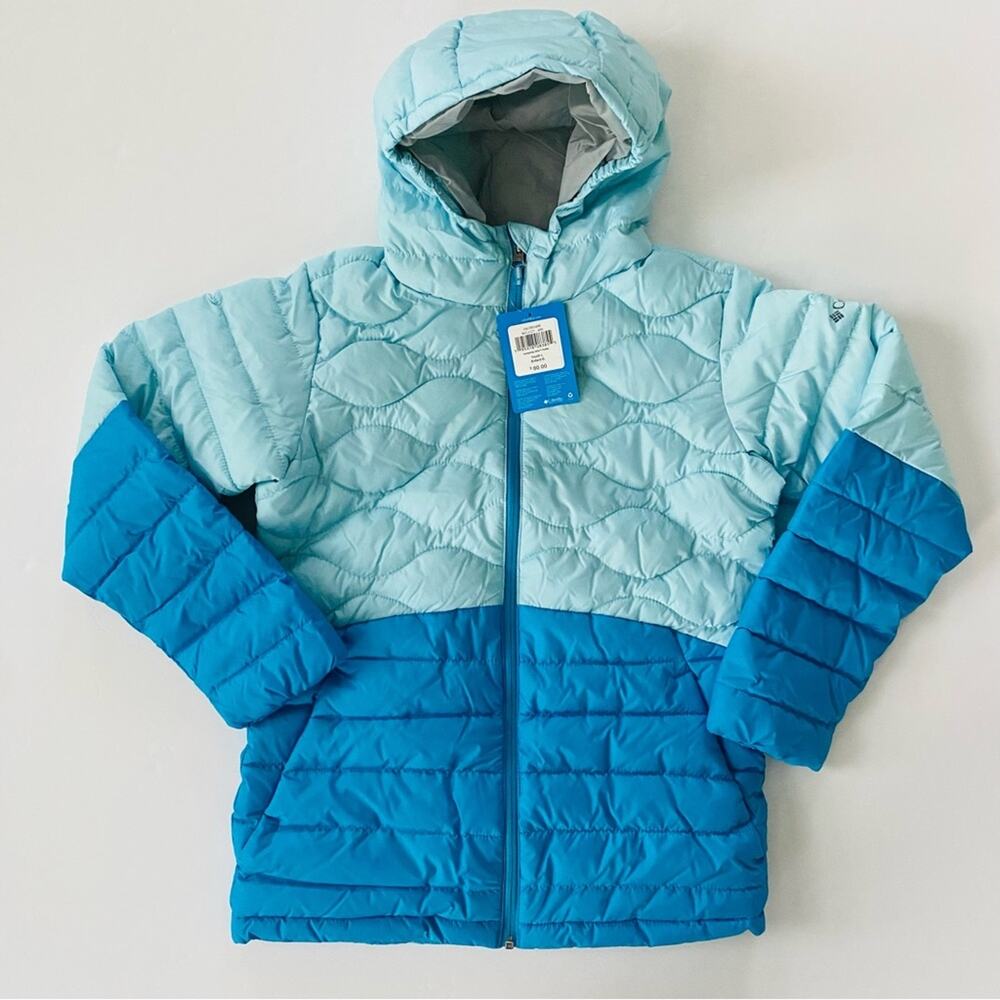 Columbia | Humphrey Hills Puffer Hooded NWT L Aqua Blue